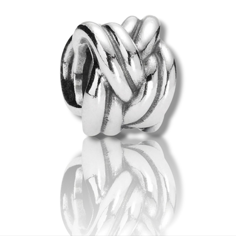PANDORA Sterling Silver Forget-Me-Not Bead Charm Retired 750484